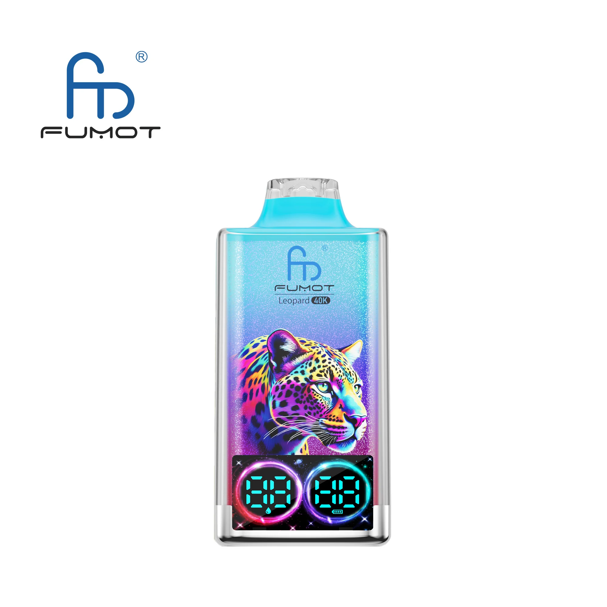 Fumot Leopard 40K Puffs - E-Papieros z Podwójnym Ekranem LED i Dual Mesh (20ml) - obrazek 1